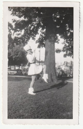 Vintage photo girl in - -,