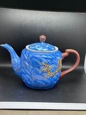 Teapot Blue Dragon Design