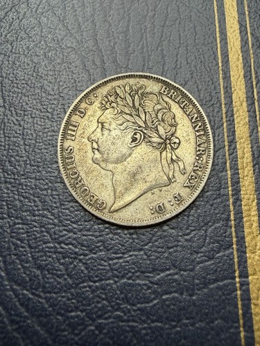 1824 silver shilling george - 1824, shilling,