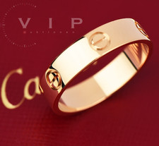 CARTIER LOVE MEDIUM BAGUE RING 18K ROSE GOLD CLASSIC MODEL UNISEX Size 63