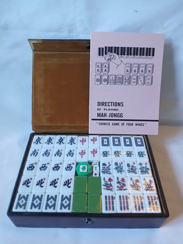 Mahjong set 148 - mahjong, green