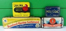 4 x Gramophone Needle Tins inc Large 3 & 4 compartment needle assortment tins