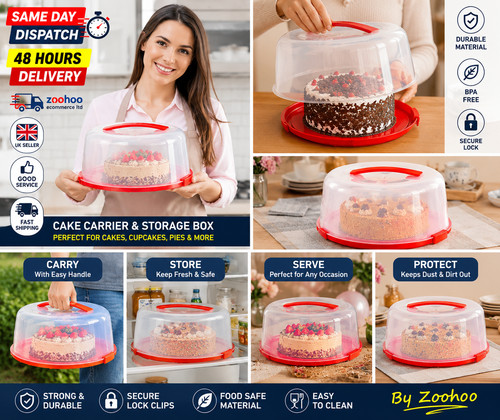 Large round cake carrier - large,