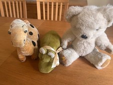 Merrythought bear hippo and teddy bear