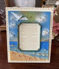 ‘Footprints In The Sand’ Freestanding or Wall Mountable Picture