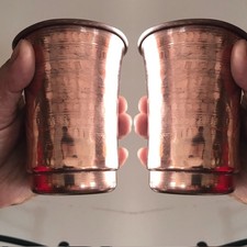2 Quantity Cup Genuine Copper