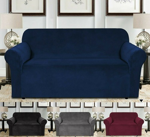Stretch velvet sofa - velvet, couch