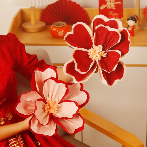 Pleated paper flower - paper,