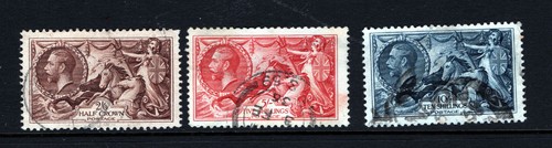 1934 george seahorses 3v - gb,