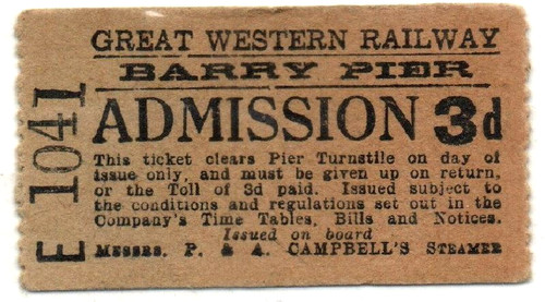 Great western railway ticket - western,
