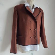 Vintage Rust Brown Wool Blend