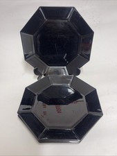 5 Vintage Arcroc Black Glass