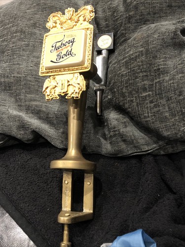 Vintage brass tuborg gold - tuborg,