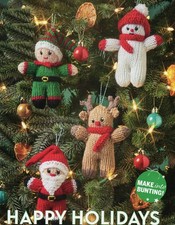 (5693) DK Christmas Toy Knitting Pattern for Adorable Tree Decorations!