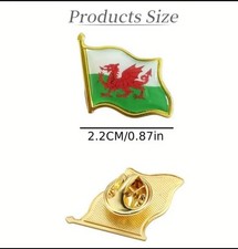 Wales Welsh Pin Badge Red