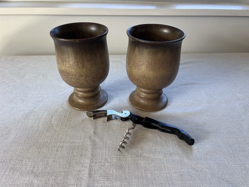 Denby romany footed goblets - romany,