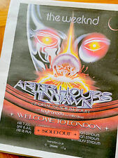 The Weeknd Tour Date Ad Live After Hours News Advert Poster Large 14x11” ROLLED