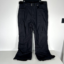 SMS Clothing Mens Ski Trousers Black Size Medium Winter sports Waterproof