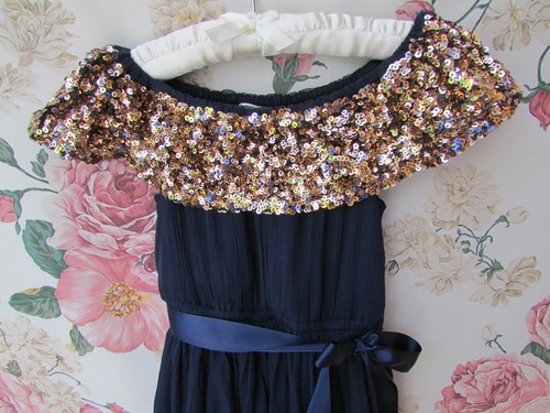 Monsoon navy sequin - navy, on
