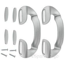 2 x Silver Grey Door Handle For Miele Refrigerator Fridge Freezer 190mm