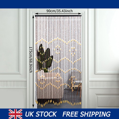 Wooden beaded door - wooden,