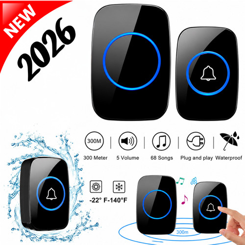 Wireless door bells - wireless, waterproof