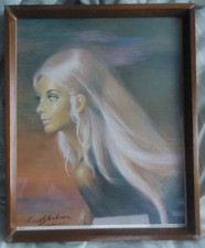 Vintage Louis Shabner Wanda 1970's Calendar Print Framed 38cm x 30cm Picture