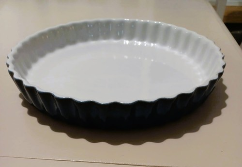 28cm blue white fluted - 28cm, &