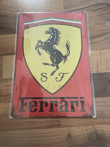 Ferrari metal sign new in - ferrari,