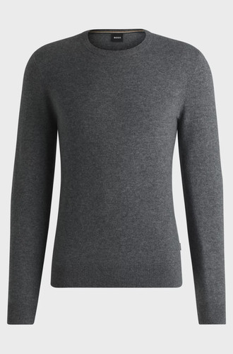 Mens jumper boss grey round - mens,