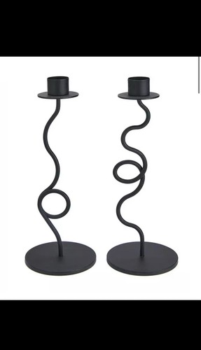 Set metal curly candle - 2,