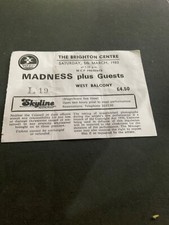 Madness CONCERT TICKET STUB