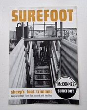 McCONNEL SUREFOOT SHEEP FOOT TRIMMER SALES BROCHURE