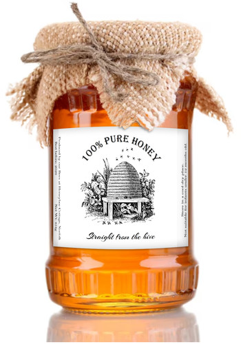 Personalised honey jar labels - personalised,