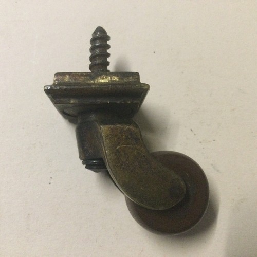 Antique castor brass and brown - antique,