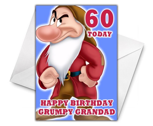 Grumpy personalised birthday - grumpy,