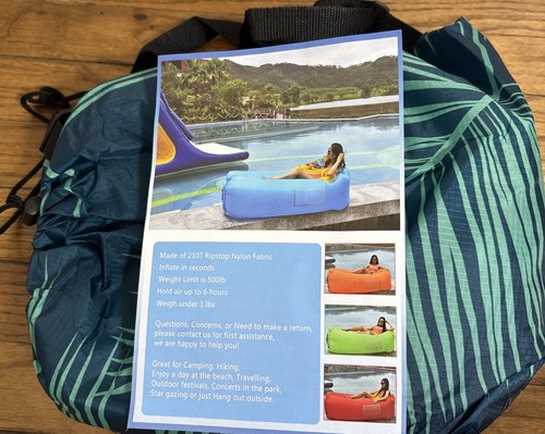 New inflatable air lounger - air,