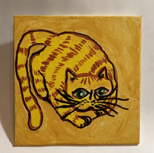 Ginger cat art - ginger,