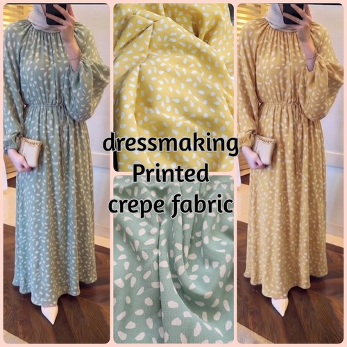 4yards printed crepe viscose - printed,