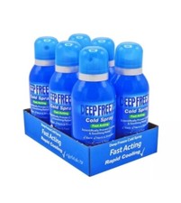 6 Bottles Deep Freeze Spray - Pain Relief Cold - 150ml Each - Free Delivery 