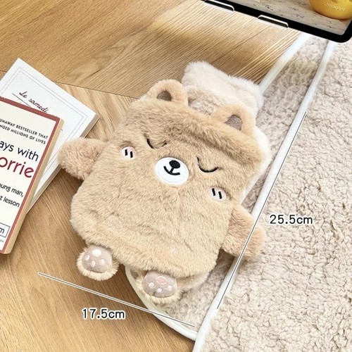 Hot water bottle with cover - water,