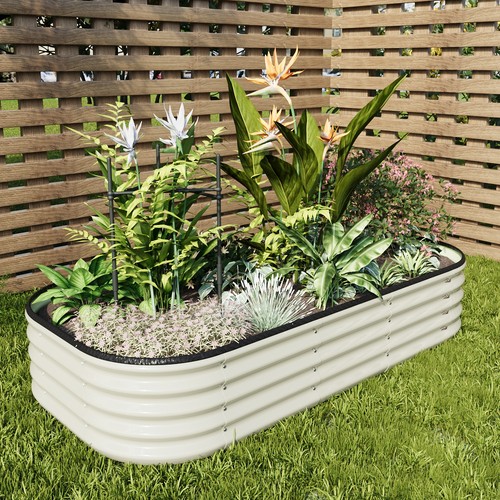 Metal garden raised bed - garden,