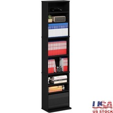 9-Shelf Tall Narrow CD Rack