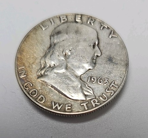 1963 franklin half dollar - half,