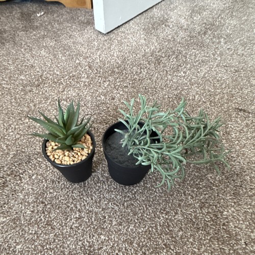 Pair artificial faux plants - pair, in