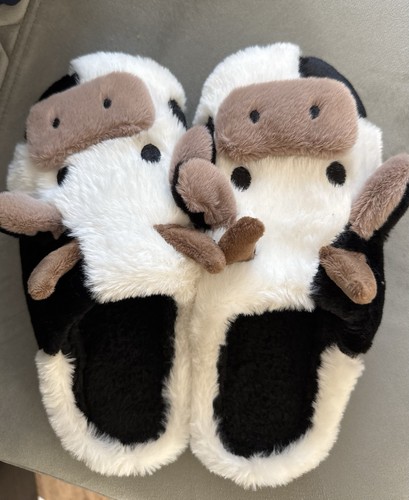 Brand new fluffy cow plush - brand,