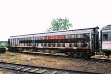 PHOTO  KVA BOGIE FERRYWAGON NO 33702795306- OF TIPHOOK RAIL IN STORE AT MOTOR RA