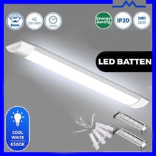 LED Strip Lights Batten Tube Light Linear Garage Workshop Lamp Wall Shed 6500K