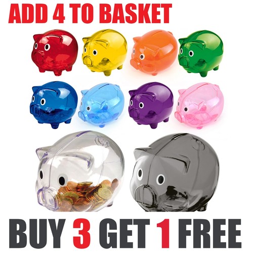 Piggy money box - box, coins