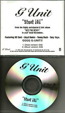 G UNIT w/ 50 CENT & Lloyd banks Stunt 101 w/ CLEAN Version PROMO DJ CD single 